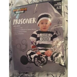 NEW Spooktacular Creations Baby Prisoner Halloween Costume, 6-12 Months‎